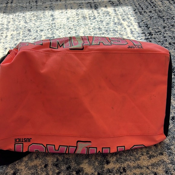 Used Justice Gymnast bag. Markings on the pink from being used. - Picture 6 of 6